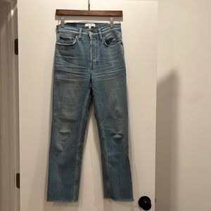 RE/DONE 70S STOVE PIPE Jeans. Size 25.